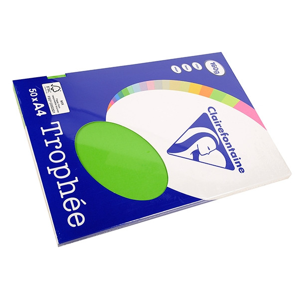 Clairefontaine 160g A4 papper | gräsgrön | Clairefontaine | 50 ark 4165C 250029 - 1