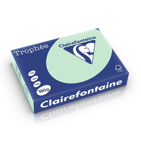 Clairefontaine 160g A4 papper | grön | Clairefontaine 2635PC | 250 ark 2635C 250252 - 1