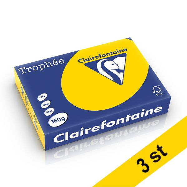 160g A4 papper | gyllengul | Clairefontaine 1103PC | 750 ark [7.5kg] 340035 - 1