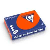 Clairefontaine 160g A4 papper | kardinalröd | 250 ark | Clairefontaine 1021C 250255