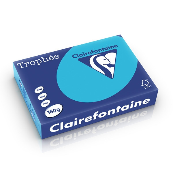 Clairefontaine 160g A4 papper | kungsblå | Clairefontaine 1052PC | 250 ark 1052C 250260 - 1