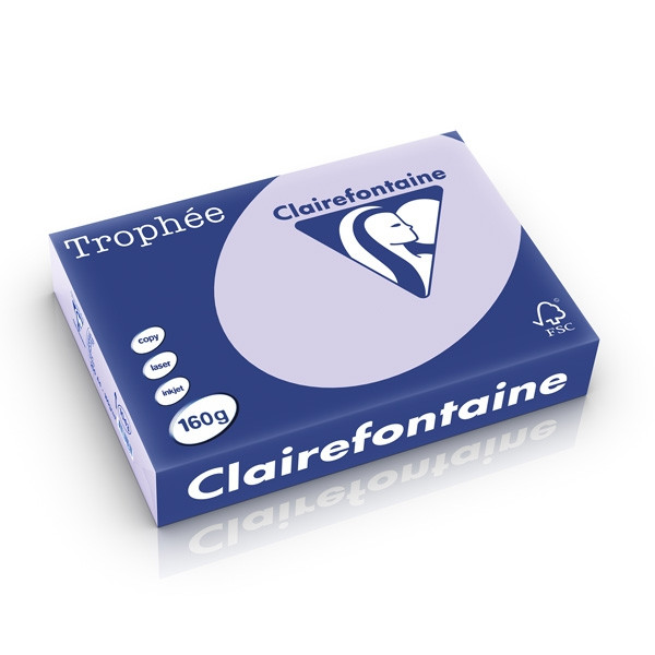 Clairefontaine 160g A4 papper | lila | 250 ark | Clairefontaine 1043C 250244 - 1