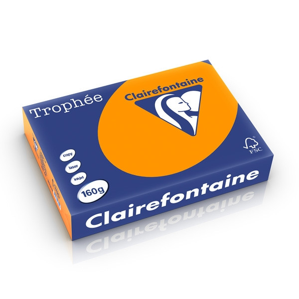 Clairefontaine 160g A4 papper | ljusorange | Clairefontaine 1765PC | 250 ark 1765C 250254 - 1