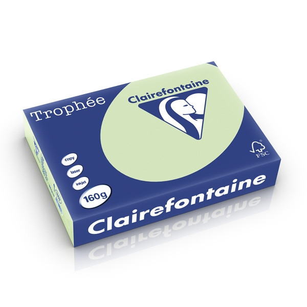 Clairefontaine 160g A4 papper | mintgrön | Clairefontaine | 250 ark 1107C 250251 - 1