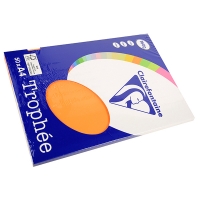 Clairefontaine 160g A4 papper | orange | 50 ark | Clairefontaine 4158C 250022