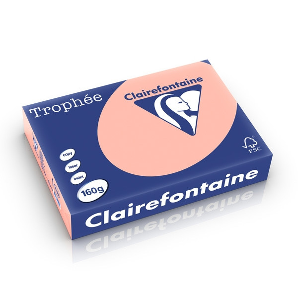 Clairefontaine 160g A4 papper | persika | 250 ark | Clairefontaine 1049C 250238 - 1