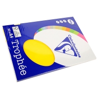 Clairefontaine 160g A4 papper | solgul | 50 ark | Clairefontaine 4167C 250028