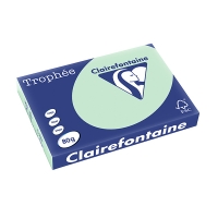 80g A3 papper | grön | Clairefontaine 1882PC | 500 ark [5,2kg] 250114