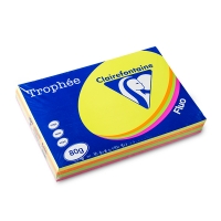 Clairefontaine 80g A3 papper | neonrosa/gul/orange/grön | 125 ark x 4 | Clairefontaine 1709C 250297