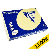 80g A4 papper | gul | Clairefontaine 1977PC | 2,500 ark [13kg] 250399