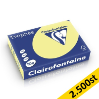 80g A4 papper | citrongul | Clairefontaine 1778PC | 2,500 ark [13kg] 250413