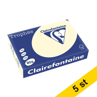Clairefontaine 80g A4 papper | elfenben | Clairefontaine 1871PC | 2500 ark [13kg]  250407