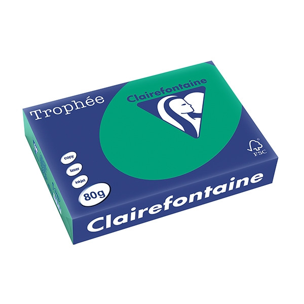Clairefontaine 80g A4 papper | furugrön | 500 ark | Clairefontaine 1783C 250062 - 1