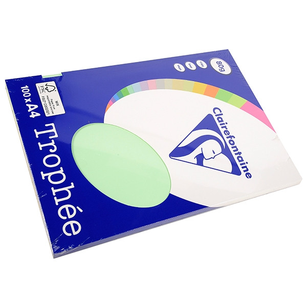 Clairefontaine 80g A4 papper | grön | 100 ark | Clairefontaine $$ 4105C 250002 - 1