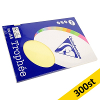 80g A4 papper | gul | Clairefontaine 4107C | 300 ark 340038