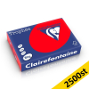 80g A4 papper | korallröd | Clairefontaine 8175PC | 2,500 ark [13kg]