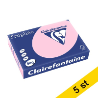 Clairefontaine 80g A4 papper | ljusrosa | Clairefontaine 1973PC | 2500 ark [13kg]  250406