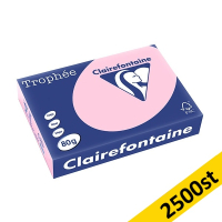 80g A4 papper | ljusrosa | Clairefontaine 1973PC | 2,500 ark [13kg] 250406