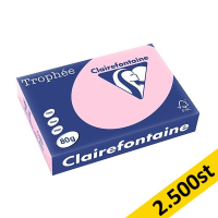 80g A4 papper | ljusrosa | Clairefontaine 1973PC | 2,500 ark [13kg] 250406