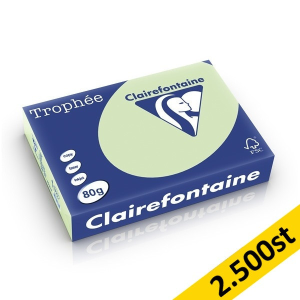 80g A4 papper | mintgrön | Clairefontaine 1777PC | 2,500 ark [13kg] 250411 - 1