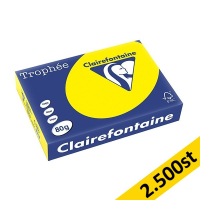 80g A4 papper | solgul | Clairefontaine 1877PC | 2,500 ark [13kg] 250403
