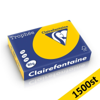 80g A4 papper | solrosgul | Clairefontaine 1978PC | 1,500 ark  [7.5kg] 340029