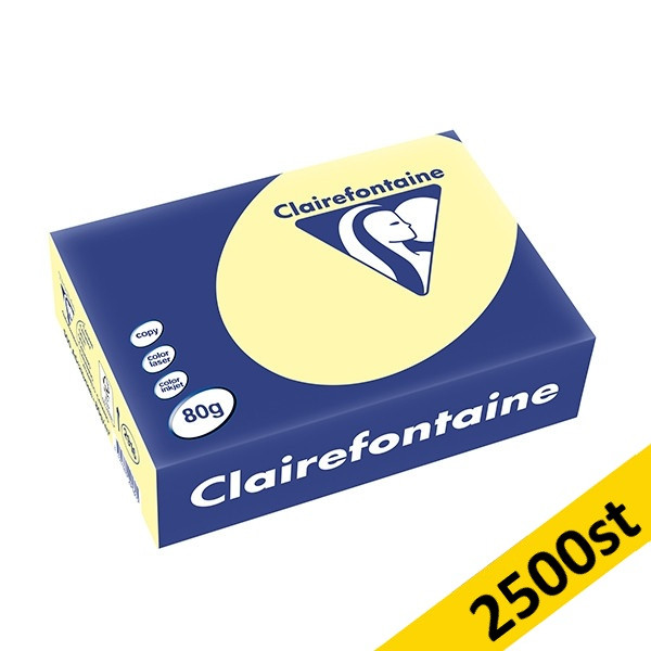 80g A5 ohålat papper | gul | Clairefontaine 2916C | 2,500 ark [6,5kg] 250416 - 1