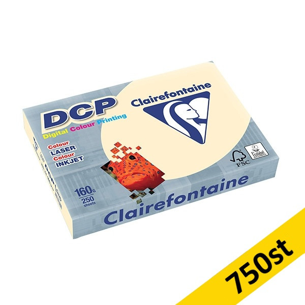 DCP papper A4 | 160g | 750 ark | Clairefontaine 6826C [7.5kg] 340027 - 1