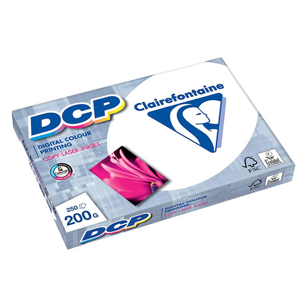 Clairefontaine DCP papper A4 | 200g | 250 ark | Clairefontaine 1807C 1807C 250486 - 1