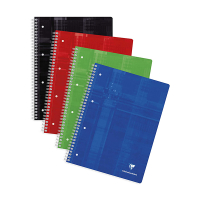 Clairefontaine Kollegieblock A4+ linjerat | 80 ark | Clairefontaine 8256C | 5st 8256C 250442