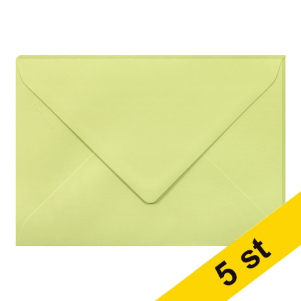 Clairefontaine Kuvert 120g C5 | bladgrön | Clairefontaine | 5st 26472C 250341 - 1