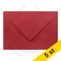 Clairefontaine Kuvert 120g C5 | intensiv röd | Clairefontaine | 5st 26582C 250347