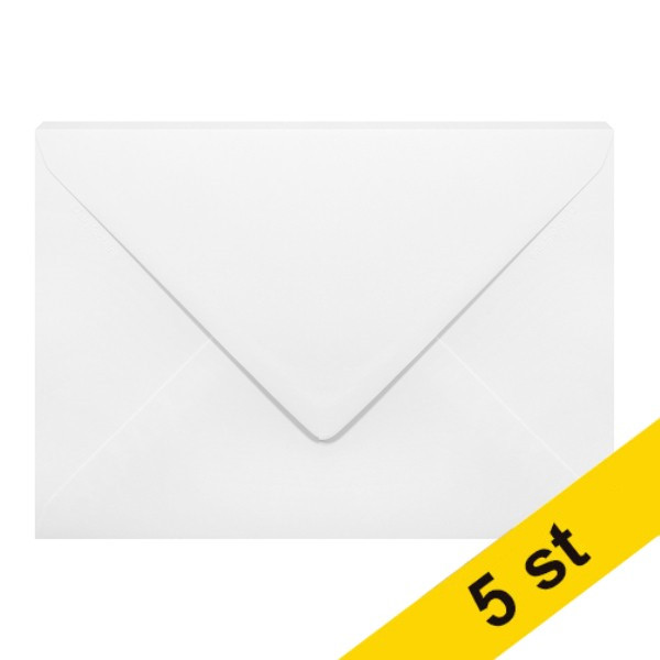 Clairefontaine Kuvert 120g C5 | vit | Clairefontaine 26432C | 5st 26432C 250339 - 1