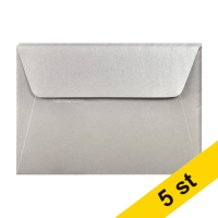 Clairefontaine Kuvert 120g C6 | silver | Clairefontaine 26076C | 5st 26076C 250337