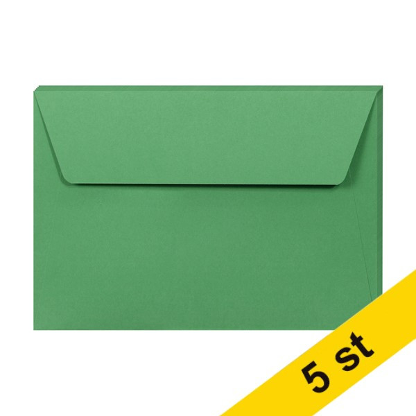 Clairefontaine Kuvert 120g C6 | skogsgrön | Clairefontaine 26596C | 5st 26596C 250330 - 1