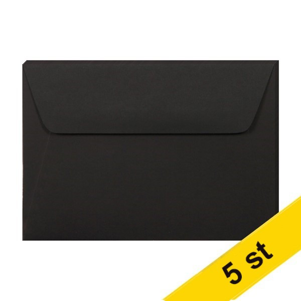 Clairefontaine Kuvert 120g C6 | svart | Clairefontaine 26836C | 5st 26836C 250336 - 1