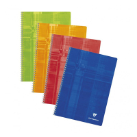 Clairefontaine Spiralblock A4 rutat | 50 ark | 4 x 8mm | utan marginal | Clairefontaine 8143C  | 10st 8143C 250433