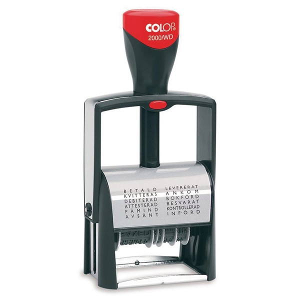 Datumstämpel med 12 standardtexter | Colop SE000090 - 1