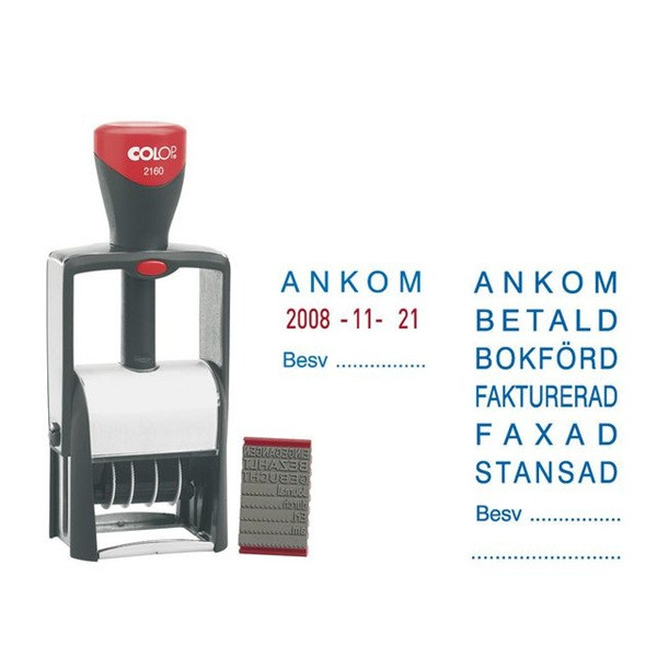 Datumstämpel med 8 standardtexter | Colop SE000095 - 1