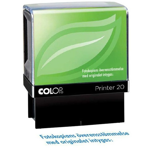 Stämpel med standardtext Fotokopians överensstämmelse med originalet intygas | Colop SE000055 - 1