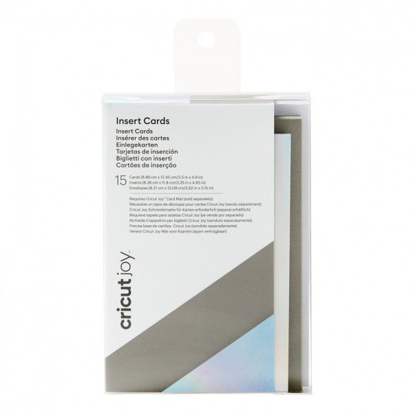 Cricut Joy instickskort grå/silver/holografiska 12,4 x 8,9 cm | 15st 904317 257017 - 1