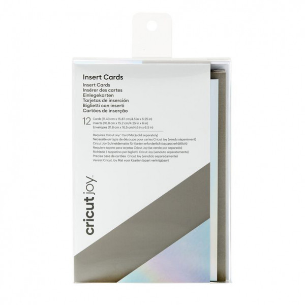 Cricut Joy instickskort grå/silver/holografiska 15,9 x 11,4 cm | 12st 904318 257026 - 1