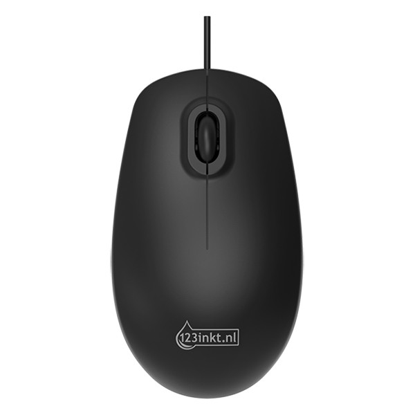 Datormus | USB-ansluten | svart | 123ink MC100⭐ 910-001794C 910-003357C 910-005003C K72110EUC K72356EUC 301439 - 1