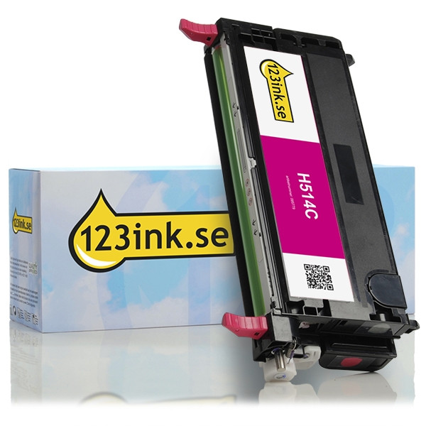 Dell 593-10292 (H514C) magenta toner hög kapacitet (varumärket 123ink) 593-10292C 085779 - 1