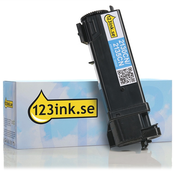 Dell 593-10313/593-10321 (FM065) cyan toner hög kapacitet (varumärket 123ink) 593-10313C 085698 - 1