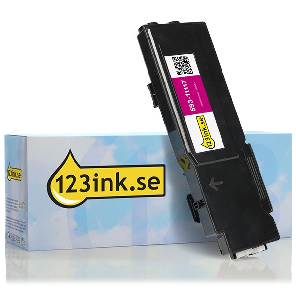 Dell 593-11117 (8JHXC) magenta toner hög kapacitet (varumärket 123ink) 593-11117C 085953 - 1