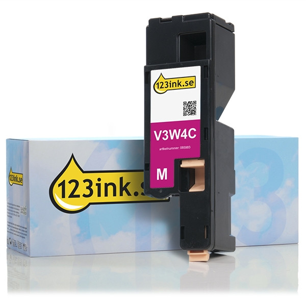 Dell 593-11128 (V3W4C) magenta toner (varumärket 123ink) 593-11128C 085983 - 1