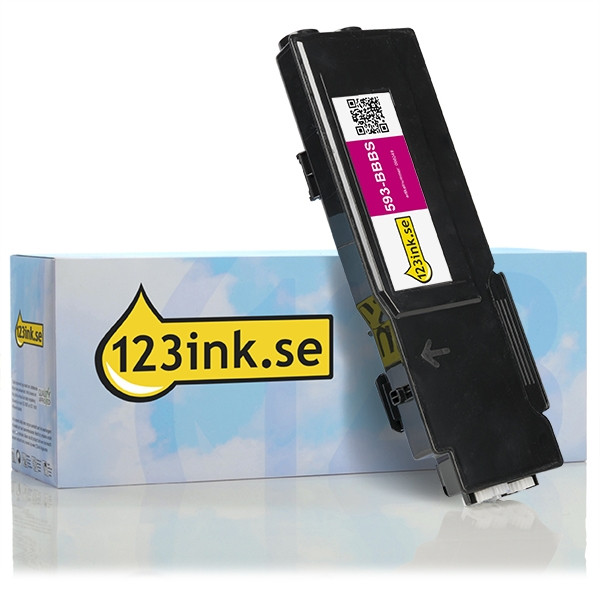 Dell 593-BBBS (V4TG6) magenta toner hög kapacitet (varumärket 123ink) 593-BBBSC 086049 - 1