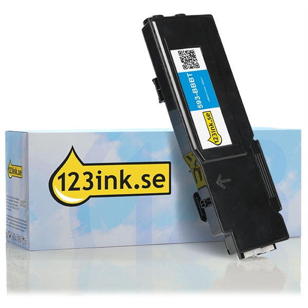 Dell 593-BBBT (TW3NN) cyan toner hög kapacitet (varumärket 123ink) 593-BBBTC 086047 - 1