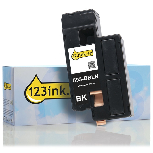 Dell 593-BBLN (H3M8P) svart toner (varumärket 123ink) 593-BBLNC 086091 - 1